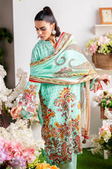 UAE -3 Piece Unstitched Printed Lawn Suit SD-52116