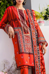 UAE -3 Piece Unstitched Printed Lawn Suit SD-52117