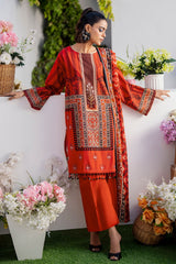 UAE -3 Piece Unstitched Printed Lawn Suit SD-52117