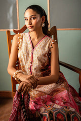 UAE -3 Piece Unstitched Printed Lawn Suit SD-52140