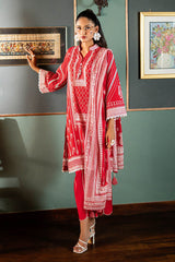 UAE -3 Piece Unstitched Printed Lawn Suit SD-52142