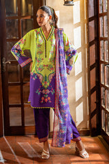 UAE -3 Piece Unstitched Printed Lawn Suit SD-52144