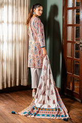 UAE -3 Piece Unstitched Printed Lawn Suit SD-52145