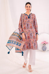 UAE -3 Piece Unstitched Printed Lawn Suit SD-52145