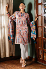 UAE -3 Piece Unstitched Printed Lawn Suit SD-52145