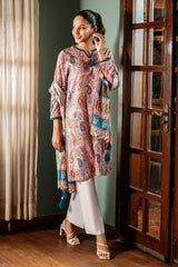 UAE -3 Piece Unstitched Printed Lawn Suit SD-52145
