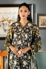 UAE -3 Piece Unstitched Printed Lawn Suit SD-52146