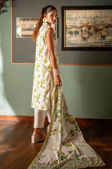 UAE -3 Piece Unstitched Printed Lawn Suit SD-52147