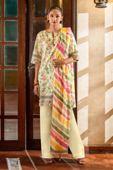 UAE -3 Piece Unstitched Printed Lawn Suit SD-52148