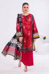 UAE-3 Piece Unstitched Printed Lawn Suit CL-62060
