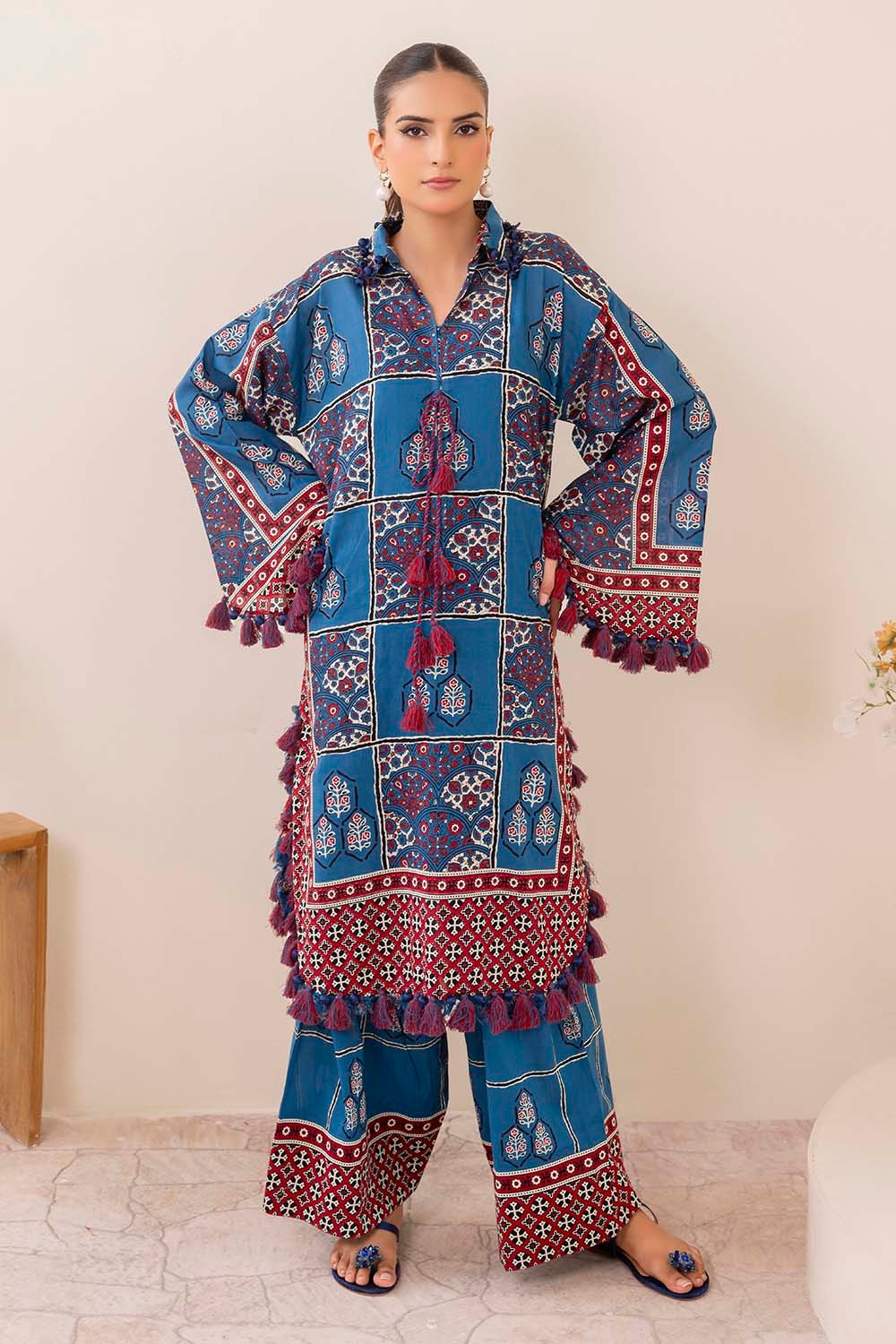 UAE-2 Piece Unstitched Printed Lawn Suit TL-52147