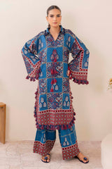 UAE-2 Piece Unstitched Printed Lawn Suit TL-52147