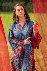 UAE-2 Piece Unstitched Printed Lawn Suit TL-52147