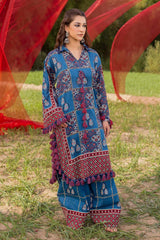 UAE-2 Piece Unstitched Printed Lawn Suit TL-52147