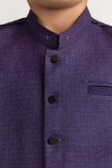 UAE -Purple Styling Waist Coat KWC-PD23-012