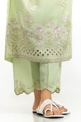 UAE-Rawsilk Embroidered Shirt And Trouser IPST-44591