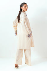UAE-Ripple Crinkle Block Printed Co-Ord Set IUSTTS-958