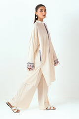 UAE-Ripple Crinkle Block Printed Co-Ord Set IUSTTS-958