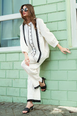 UAE-Ripple Crinkle Co-Ord Set IUSTTS-881