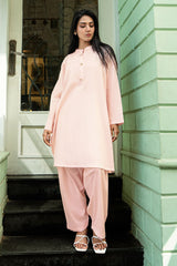 UAE-Ripple Crinkle Dyed Co-Ord Set IUSTTS-846