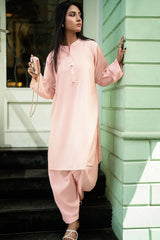 UAE-Ripple Crinkle Dyed Co-Ord Set IUSTTS-846