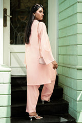 UAE-Ripple Crinkle Dyed Co-Ord Set IUSTTS-846