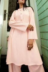 UAE-Ripple Crinkle Dyed Co-Ord Set IUSTTS-846