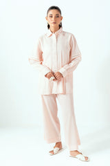 UAE-Ripple Crinkle Dyed Co-Ord Set IUSTTS-857