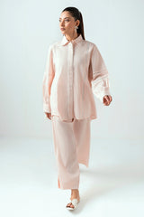 UAE-Ripple Crinkle Dyed Co-Ord Set IUSTTS-857