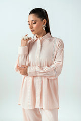 UAE-Ripple Crinkle Dyed Co-Ord Set IUSTTS-857