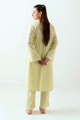 UAE-Ripple Crinkle Dyed Co-Ord Set IUSTTS-859