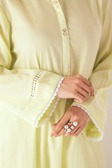 UAE-Ripple Crinkle Dyed Co-Ord Set IUSTTS-859