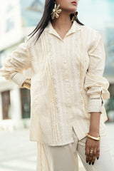 UAE-Ripple Crinkle Dyed Co-Ord Set IUSTTS-957