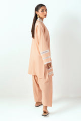 UAE-Ripple Crinkle Embellished Co-Ord Set IUSTTS-1062