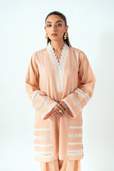 UAE-Ripple Crinkle Embellished Co-Ord Set IUSTTS-1062