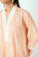 UAE-Ripple Crinkle Embellished Co-Ord Set IUSTTS-1062