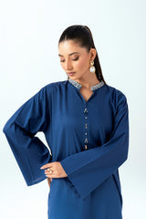 UAE-Ripple Crinkle Embroidered Co-Ord Set IUSTTS-1013