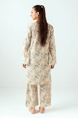 UAE-Ripple Crinkle Printed Co-Ord Set IUSTTS-805