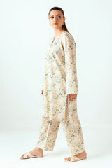 UAE-Ripple Crinkle Printed Co-Ord Set IUSTTS-805