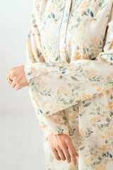 UAE-Ripple Crinkle Printed Co-Ord Set IUSTTS-805