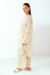 UAE-Ripple Crinkle Printed Co-Ord Set IUSTTS-806