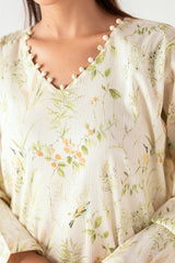 UAE-Ripple Crinkle Printed Co-Ord Set IUSTTS-806