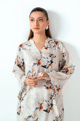 UAE-Ripple Crinkle Printed Co-Ord Set IUSTTS-807