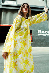 UAE-Ripple Crinkle Printed Co-Ord Set IUSTTS-831