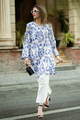 UAE-Ripple Crinkle Printed Co-Ord Set IUSTTS-832