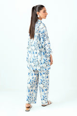 UAE-Ripple Crinkle Printed Co-Ord Set IUSTTS-848