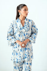 UAE-Ripple Crinkle Printed Co-Ord Set IUSTTS-848