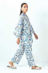UAE-Ripple Crinkle Printed Co-Ord Set IUSTTS-848