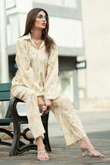 UAE-Ripple Crinkle Printed Co-Ord Set IUSTTS-855