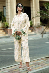 UAE-Ripple Crinkle Printed Co-Ord Set IUSTTS-856